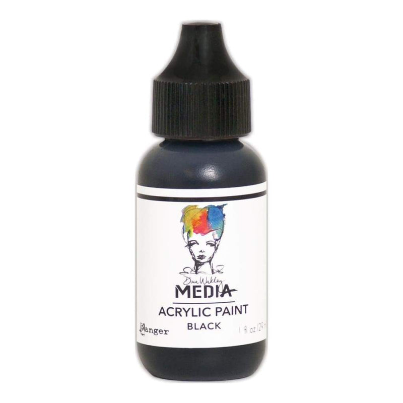 Dina Wakley Media Heavy Body Acrylic Paint 1oz - Black