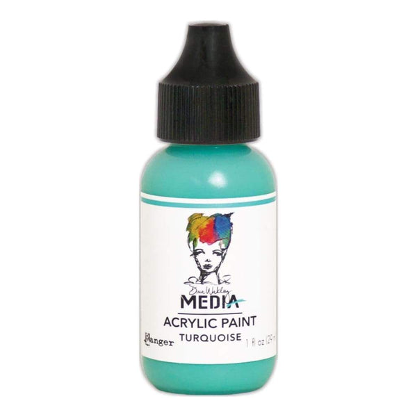 Dina Wakley Media Heavy Body Acrylic Paint 1oz - Turquoise