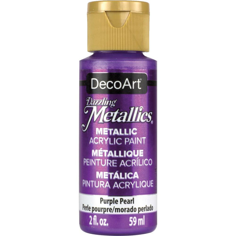 Deco Art - Dazzling Metallics Acrylic Paint 2oz - Purple Pearl