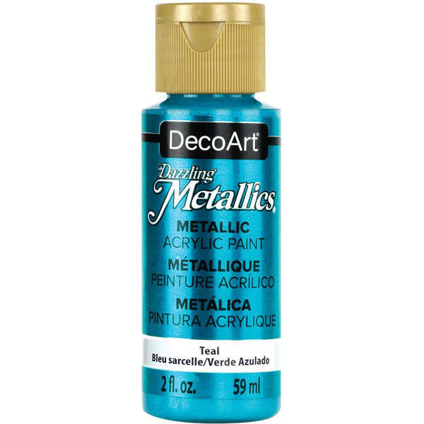 Deco Art - Dazzling Metallics Acrylic Paint 2oz - Teal