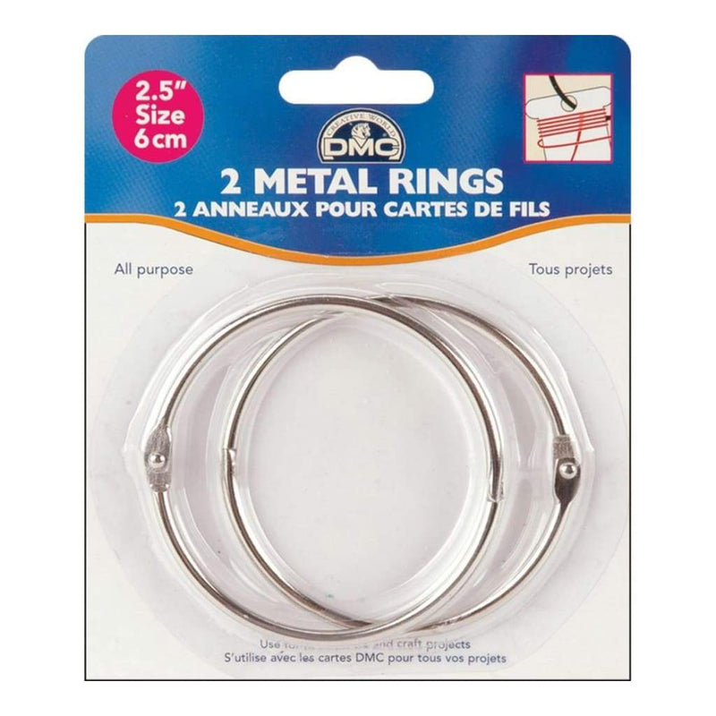 DMC Metal Rings 2.5" 2 pack