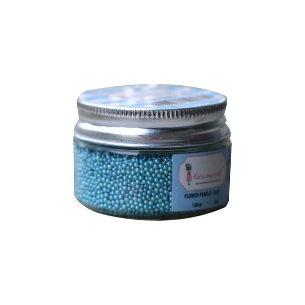 Dress My Craft - Flower Pearls 1oz - Blue