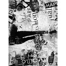 Dress My Craft Black & White Fabric Transfer 21X30cm - Fashion Tote