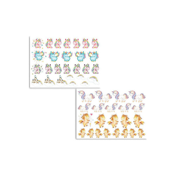 Dress My Craft Image Sheet 240gsm A4 2per pack - Magical Unicorn