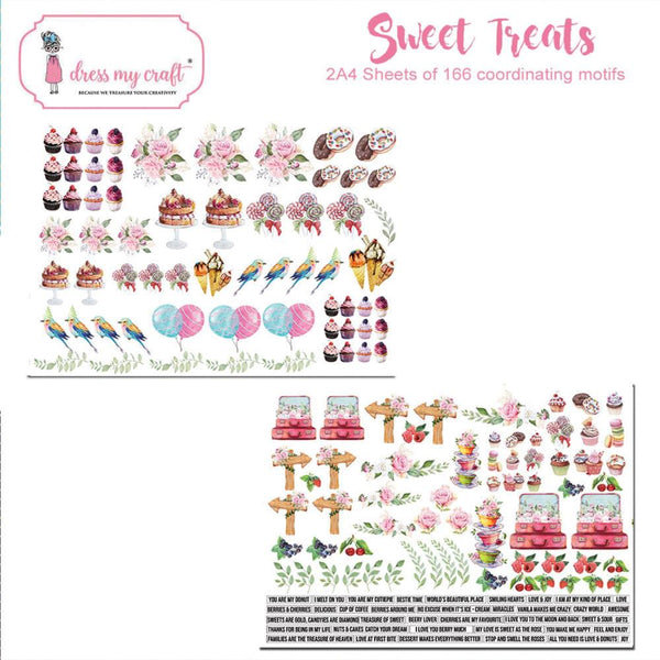 Dress My Craft Image Sheet 240gsm A4 2 pack - Sweet Treats*