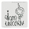 Donna Downey Artist Gang Stencils 8 inch X8 inch - Unicorn