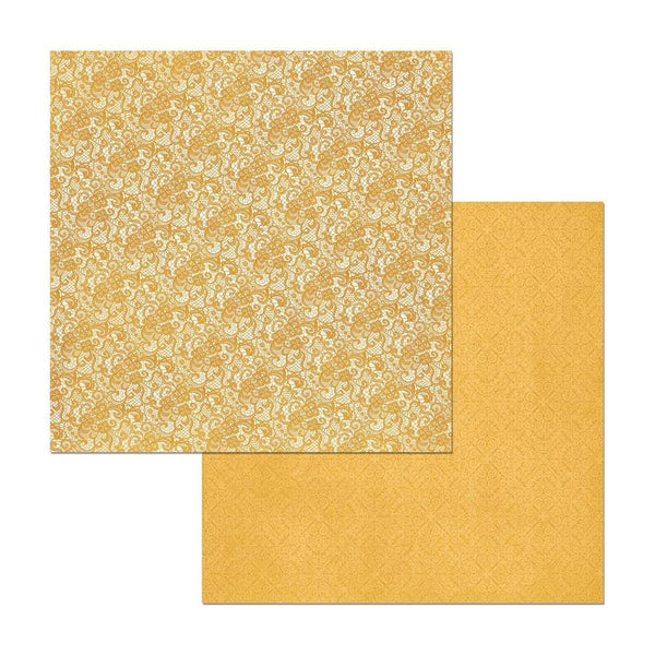 BoBunny - Double Dot Lace Double-Sided Cardstock 12X12in - Maize