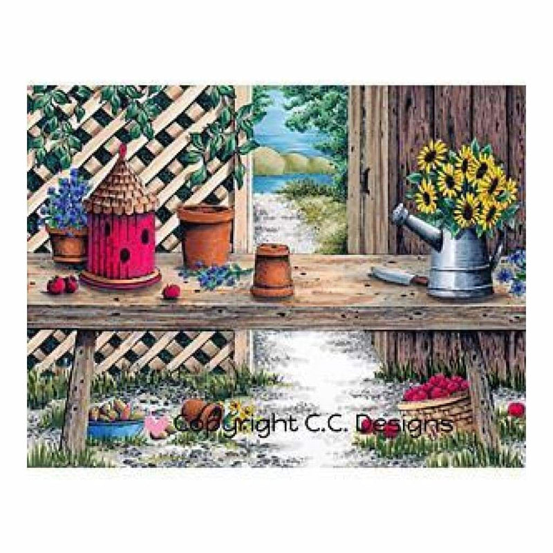 Doveart Cling Stamp 5.25 Inch X4 Inch Garden Bench