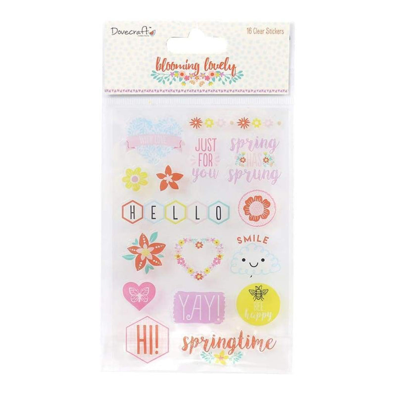 Dovecraft Blooming Lovely Clear Stickers