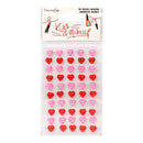 Dovecraft Kiss & Make Up Adhesive Pearls 50 pack - Heart Shaped