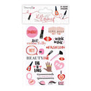Dovecraft Kiss & Make Up Clear Stickers - Clear