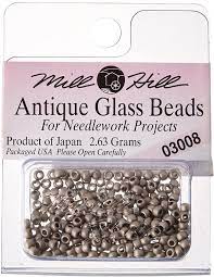 Mill Hill Antique Glass Seed Beads 2.5mm 2.63g - Pewter