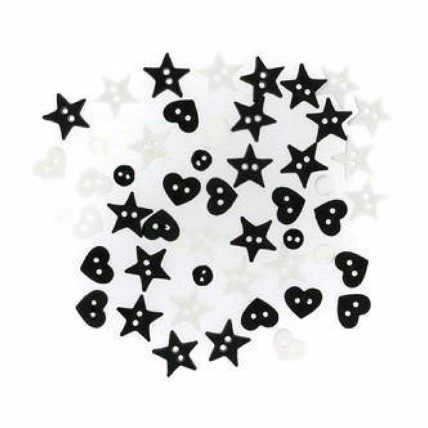 Dress It Up Embellishments - Black/White - Mix