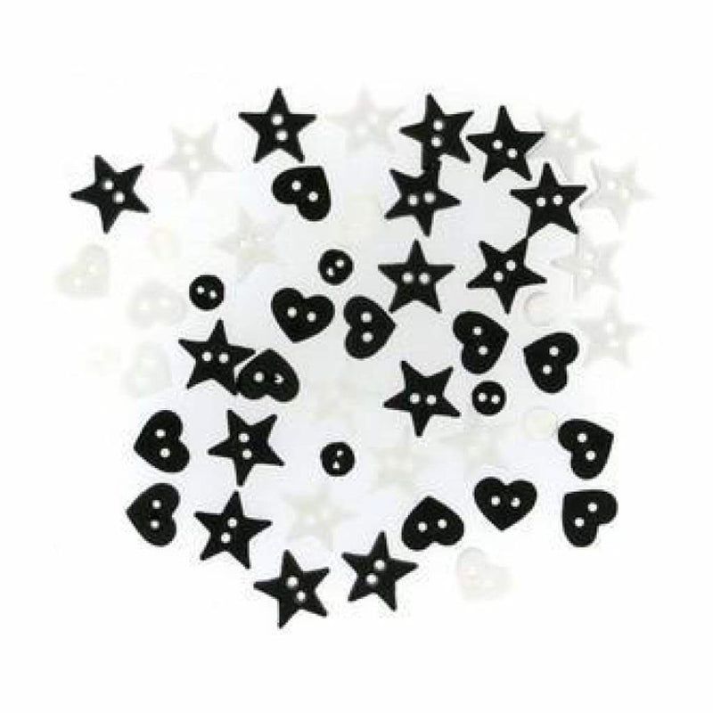 Dress It Up Embellishments - Black/White - Mix
