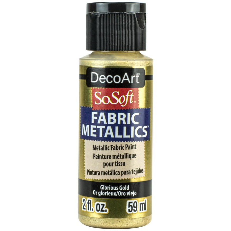 SoSoft Fabric Acrylic Metallic Paint 2oz - Glorious Gold*