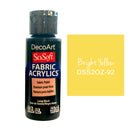 Deco Art - SoSoft Fabric Acrylic Paint 2oz - Bright Yellow