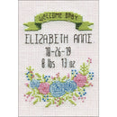 Design Works Stitch & Mat Counted Cross Stitch Kit 3 inchX4.5 inch - Welcome Baby (18 Count)