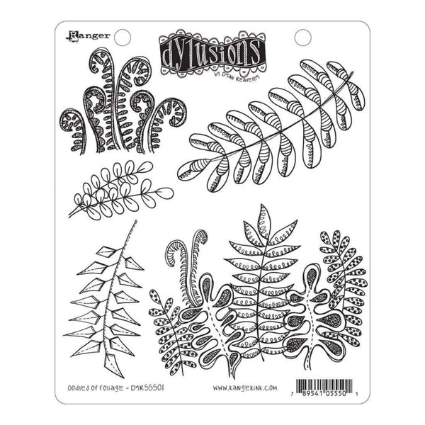 Dyan Reaveleys Dylusions Cling Stamp Collections 8.5X7 - Oodles Of Foliage