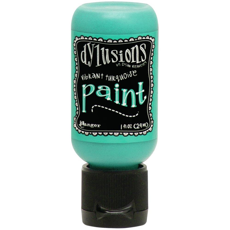 Dylusions Acrylic Paint 1oz - Vibrant Turquoise