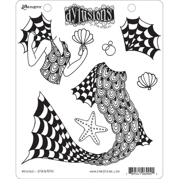 Dyan Reaveleys Dylusions - Cling Stamps 8.5 inchX7 inch - Merlady*
