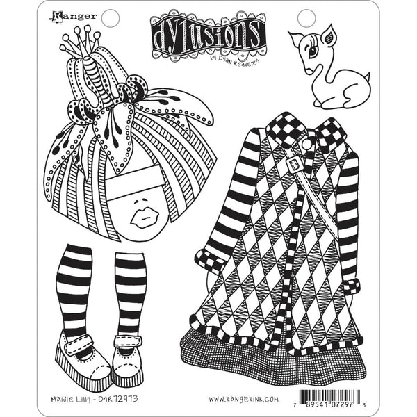 Dyan Reaveleys Dylusions Cling Stamp Collections 8.5in x 7in - Maisie Lilly