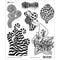 Dyan Reaveleys Dylusions Cling Stamp Collections 8.5in x 7in - Stripy Curlicues