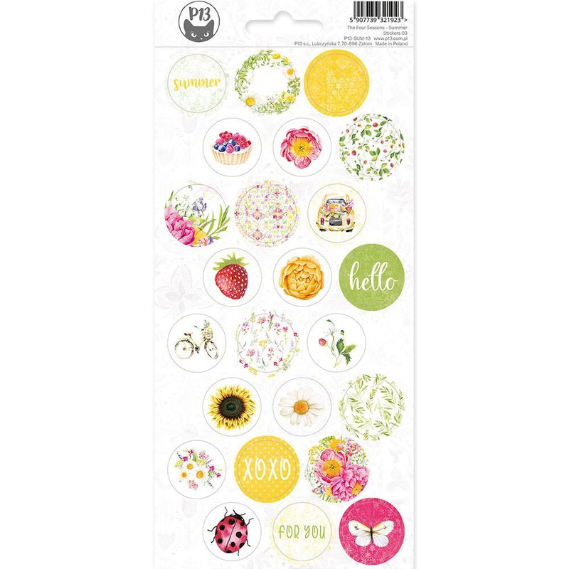 P13 - The Four Seasons-Summer Cardstock Stickers 4in x 9in