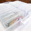 Universal Crafts Large Craft Storage Box - 4" x 6" Case 16pc - Clear*