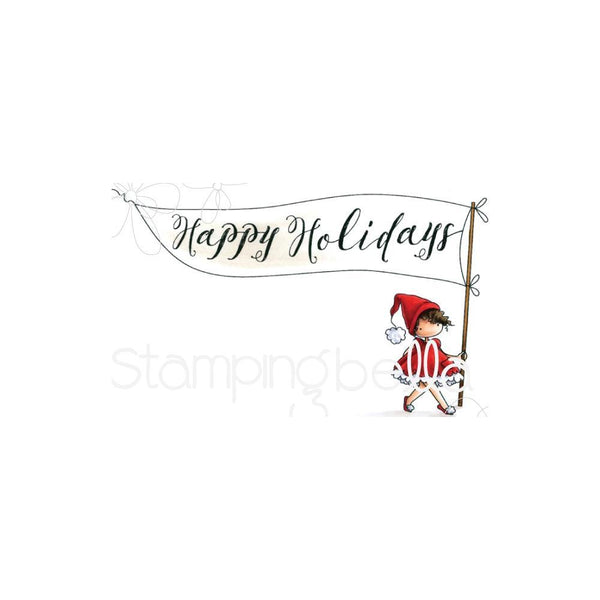 Stamping Bella Cling Stamps - Happy Holidays Teeny Tiny Townie