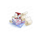 Stamping Bella Cling Stamps - Gnome with A List - Stamp is approx. 3 x 4 inches.*