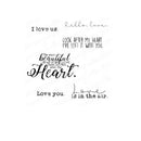 Stamping Bella Cling Stamps - Love Sentiment Set - I love us is approx. 0.25 x 1.5 in.*