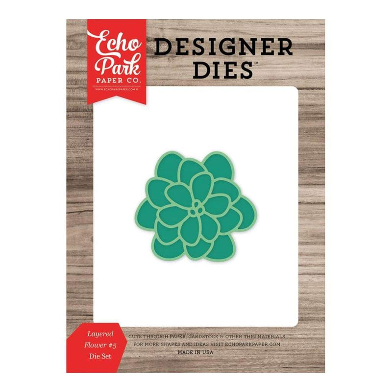Echo Park - Designer Dies - Layered Flower