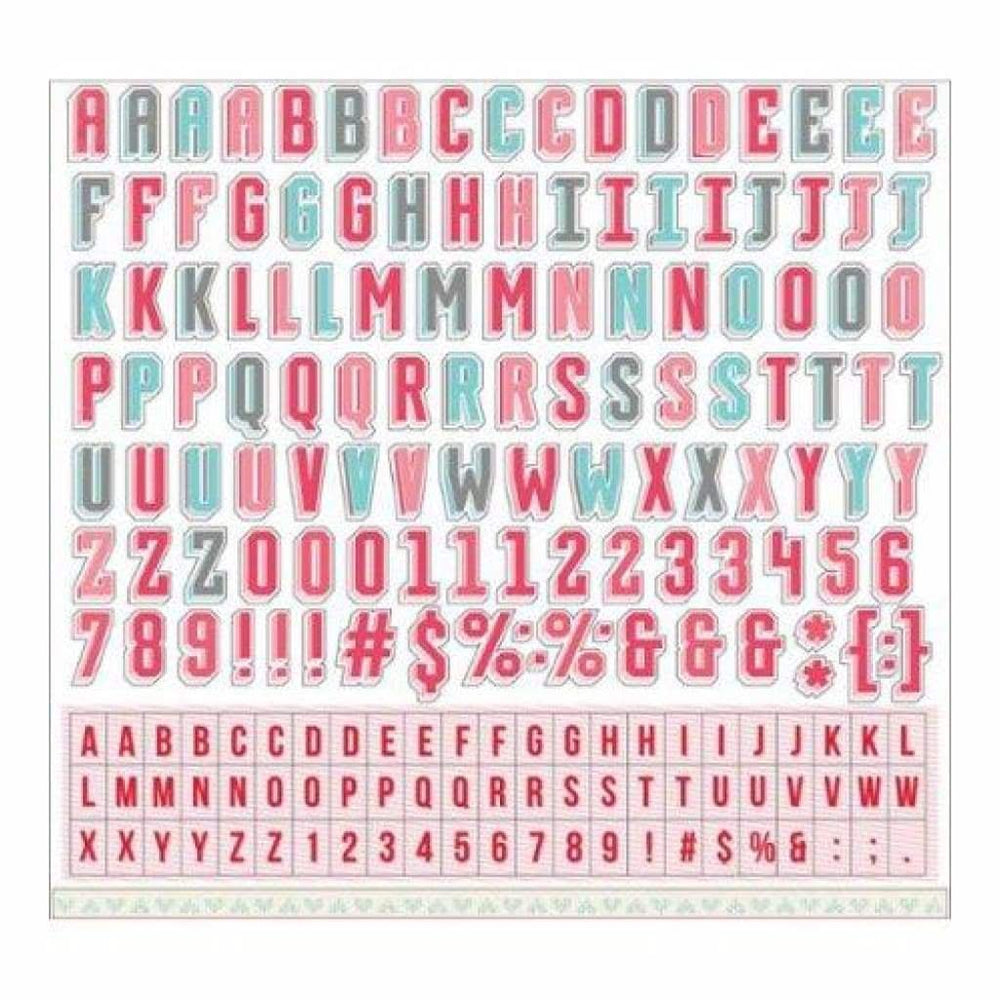 Echo Park - Head Over Heels - Alpha Stickers (single sheet)* – CraftOnline