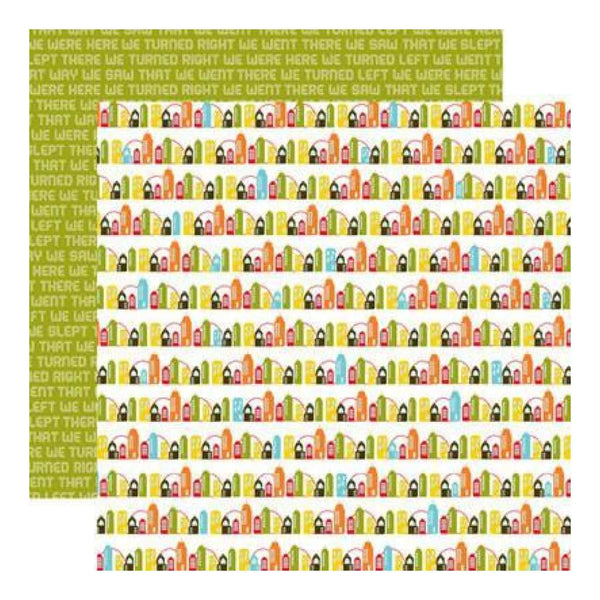 Echo Park - Mini Themes - Enjoy The Ride - Big City 12X12 Inch Double-Sided Paper (Pack Of 10)