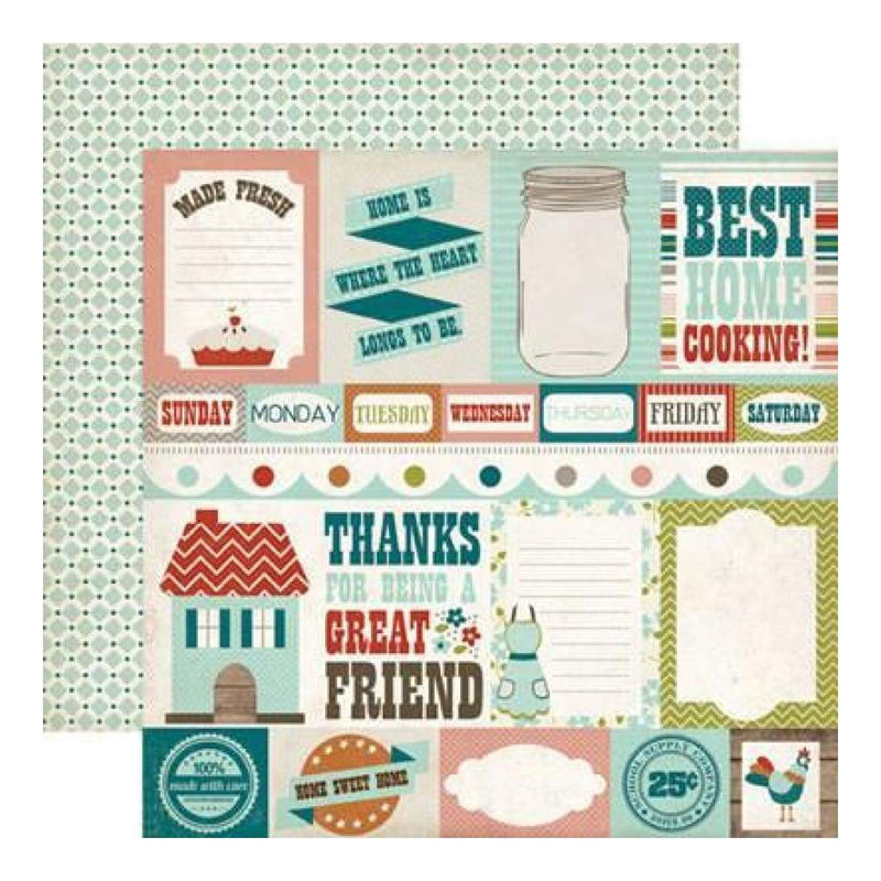 Echo Park - Mini Themes - Homemade Journaling Cards 12X12 Inch Double-Sided Paper (Pack Of 10)