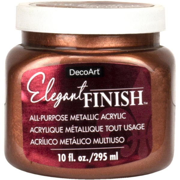 Deco Art - Elegant Finish Metallic Paint 10oz - Worn Penny^*