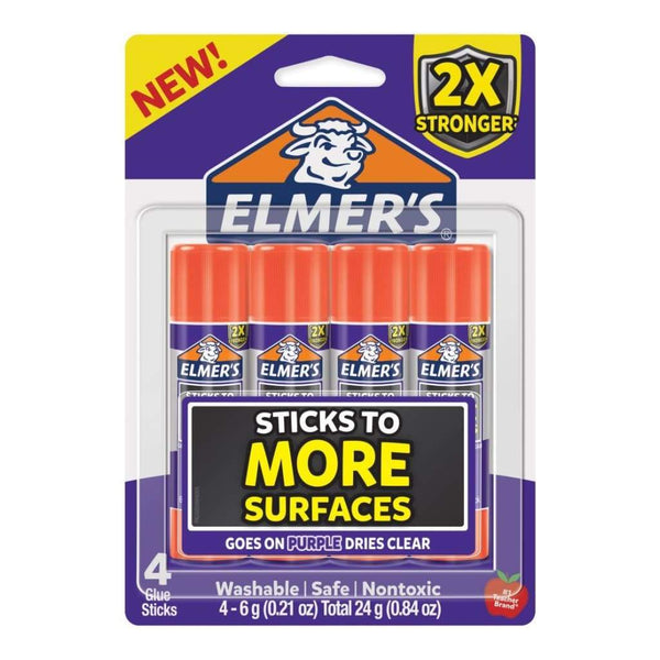 Elmers Extra Strength Glue Sticks 4 pack .21oz Each