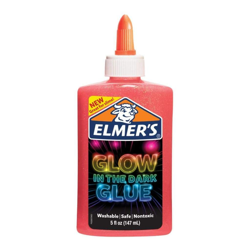 Elmers Glow In The Dark Liquid Glue 5oz - Pink