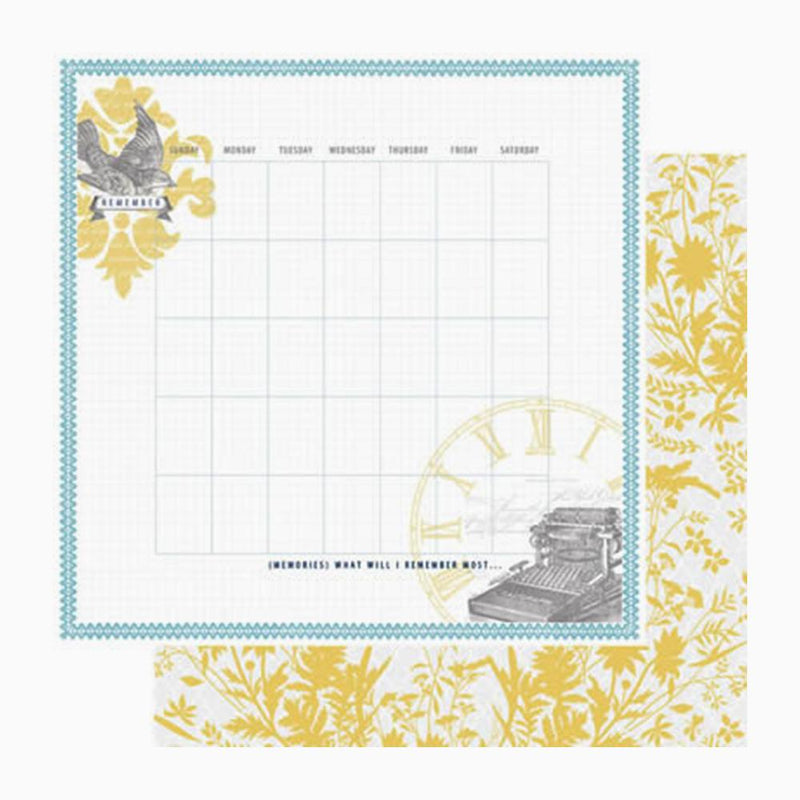 Teresa Collins - Everyday Moments 12 x 12 Cardstock - Calendar