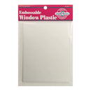 Embossable Window Plastic Sheets 4.25 inch X5.5 inch 20 pack Clear