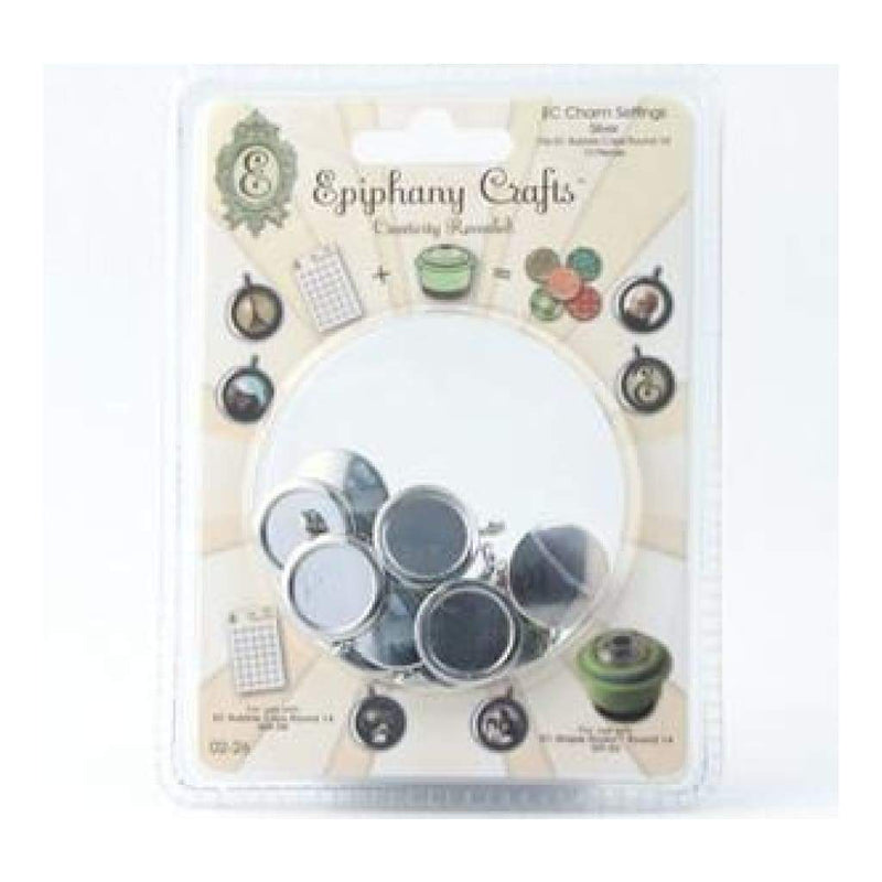 Epiphany Crafts - Shape Studio Settings - Round 14Mm - Metal Charm Silver