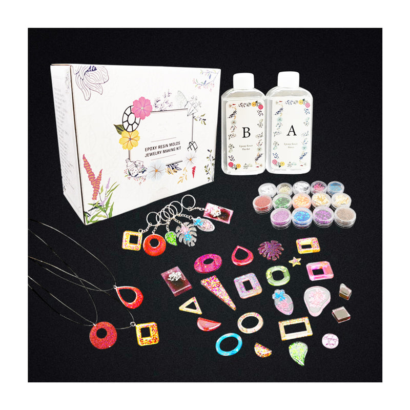 Poppy Crafts Epoxy Resin Jewellery Making Kit 104pcs