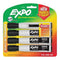 Expo - Magnetic Dry Erase Chisel Marker With Eraser 4 Pack Black