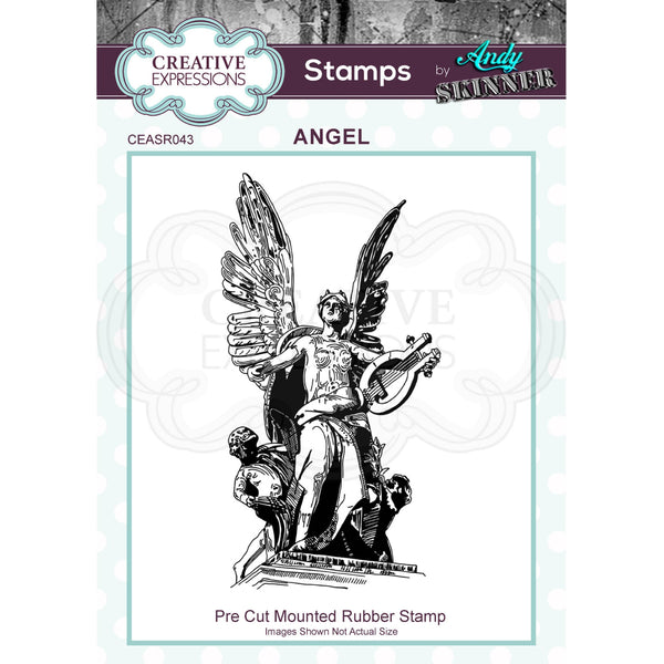 Creative Expressions Rubber Stamp By Andy Skinner - Angel*