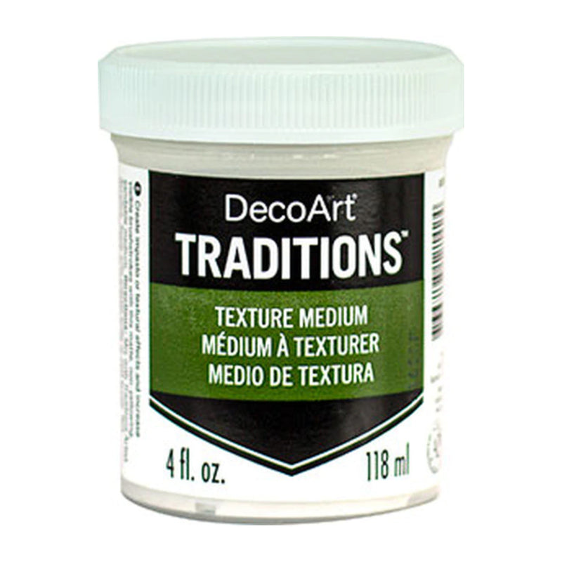 Deco Art - Traditions Artist Acrylic Textured Medium 4oz - White