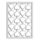 Penny Black Creative Dies String Of Hearts 3.5 inch X2.5 inch