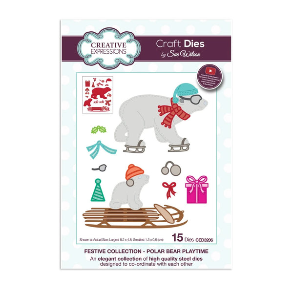 Creative Expressions Craft Dies By Sue Wilson - Polar Bear Playtime*