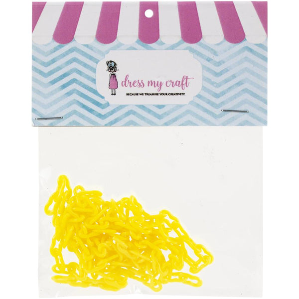 Dress My Craft Acrylic Chain 15" 2 pack - Bright Yellow*