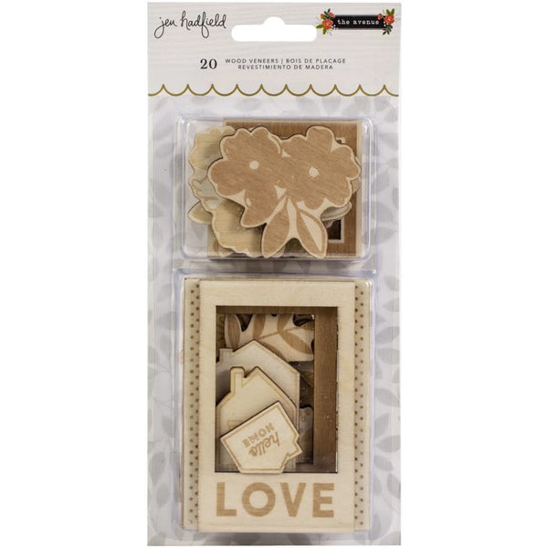 Pebbles Jen Hadfield - The Avenue Wood Veneers 20 pack*