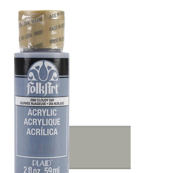 FolkArt Acrylic Paint 2oz - Steel Gray